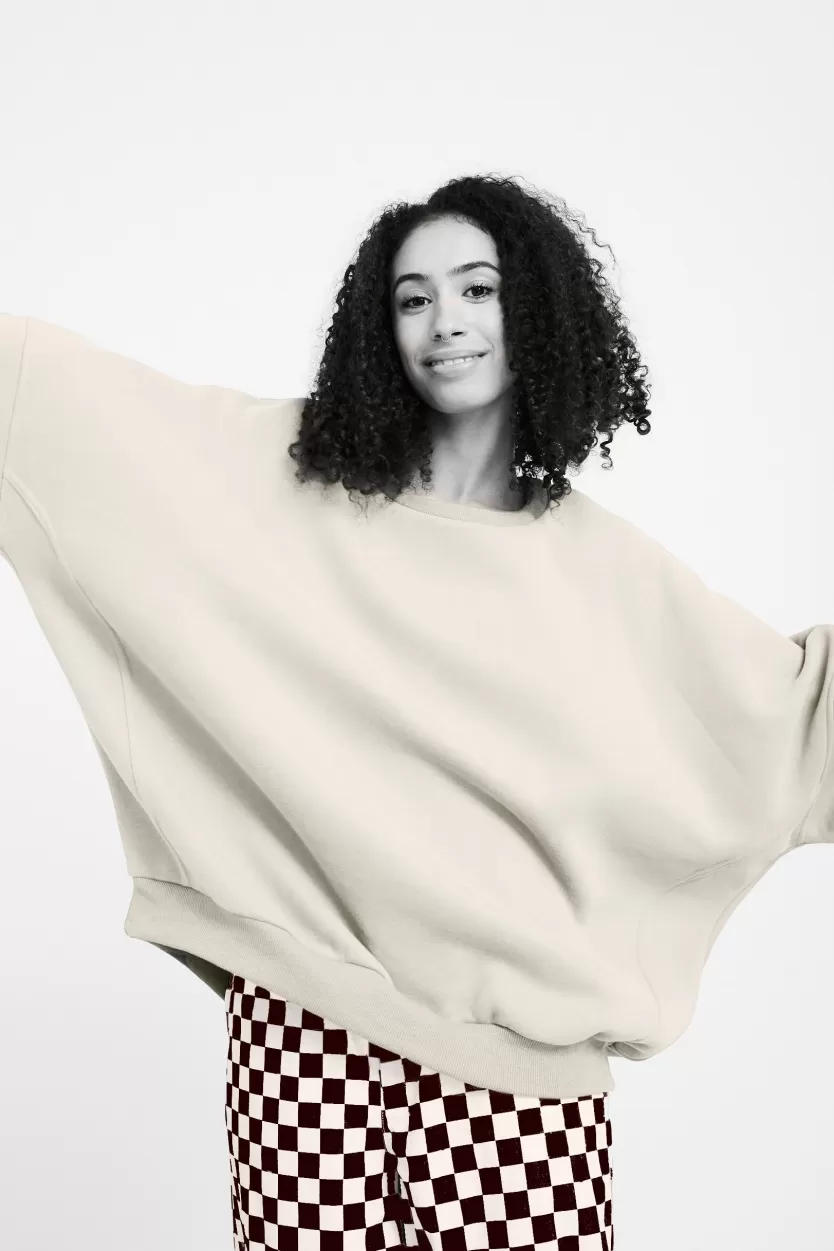 Blouses | Hunkọn Ava Sweatshirt - Cream