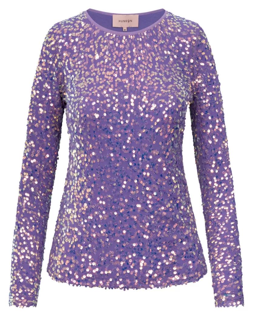 Blouses | Hunkọn Aya Sequin Blouse - Purple