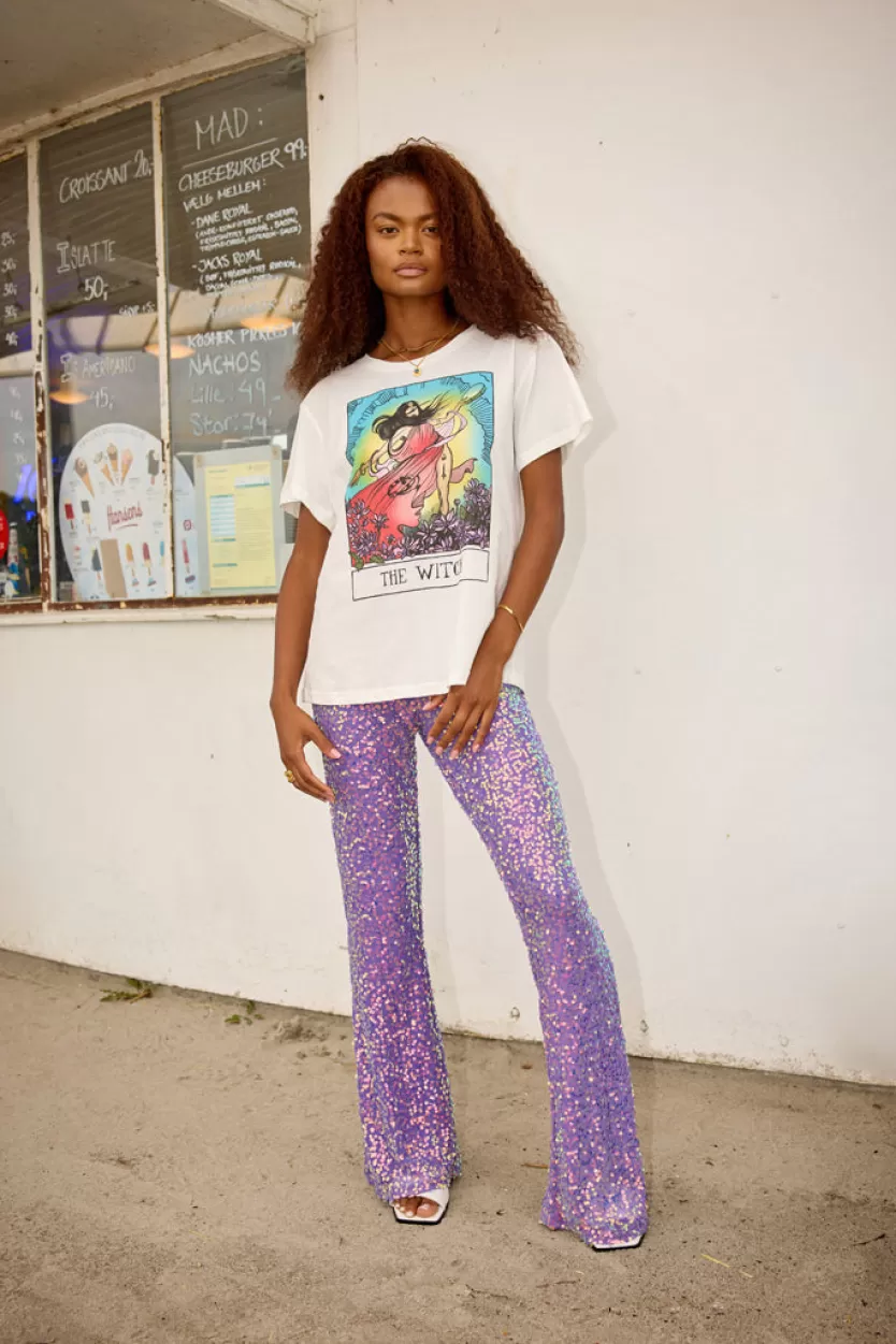 Trousers | Hunkọn Aya Sequin Trousers - Purple