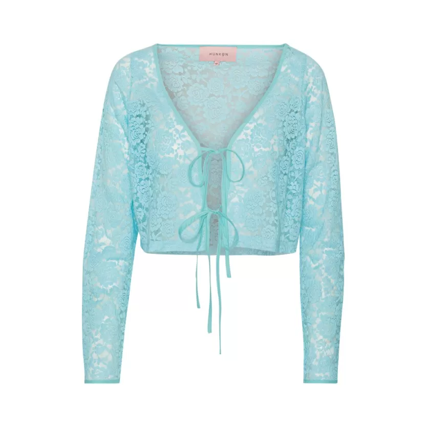 Blouses | Hunkọn Bibi Tie Blouse - Light Blue