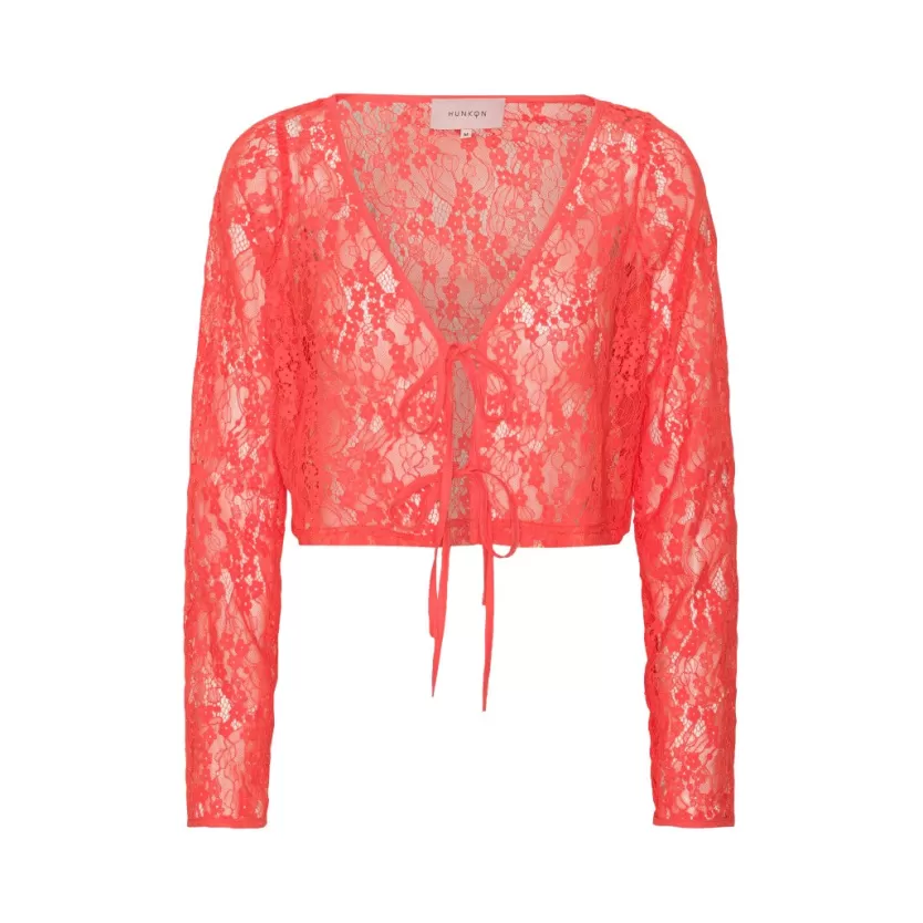 Blouses | Hunkọn Birgitta Tie Blouse - Red