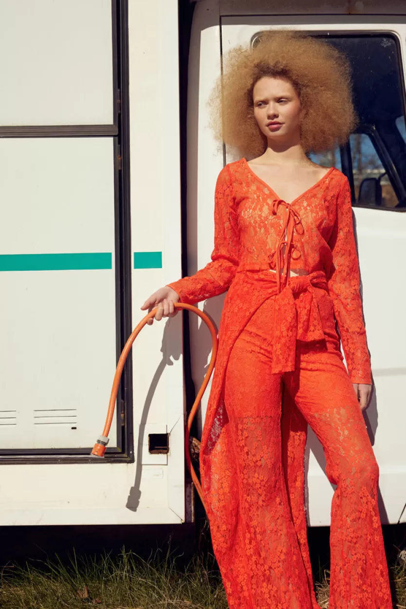 Trousers | Hunkọn Birgitta Trousers - Red