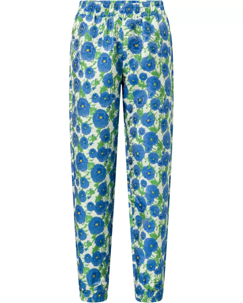 Trousers | Hunkọn Bonnie Sweatpants - Blue Floral