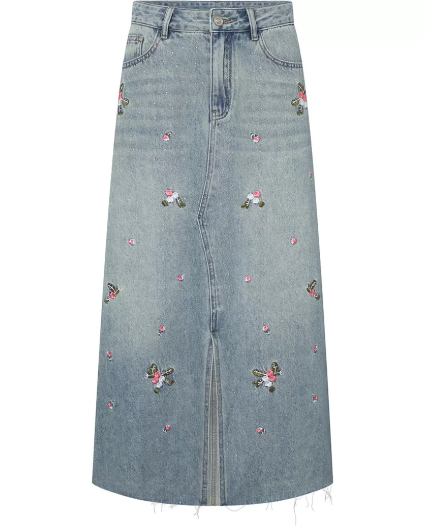 Trousers | Hunkọn Dolly Denim Skirt - Light Denim