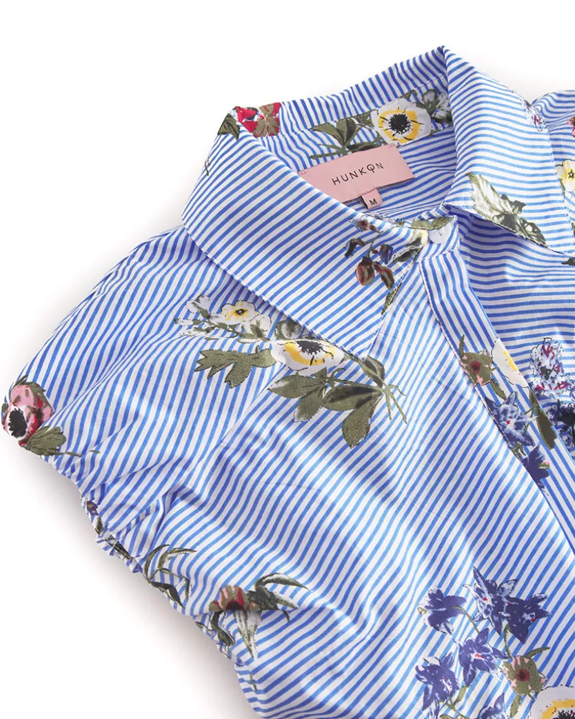 Blouses | Hunkọn Emma Top - Blue Hawaii