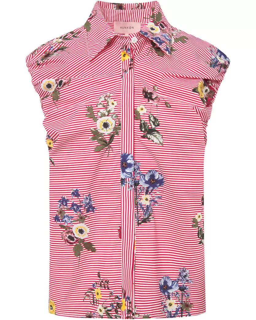 Blouses | Skirts | Hunkọn Emma Top - Red Hawaii