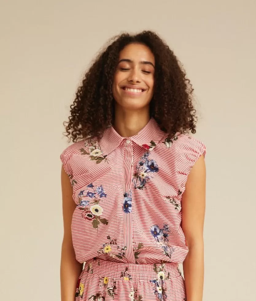 Blouses | Skirts | Hunkọn Emma Top - Red Hawaii