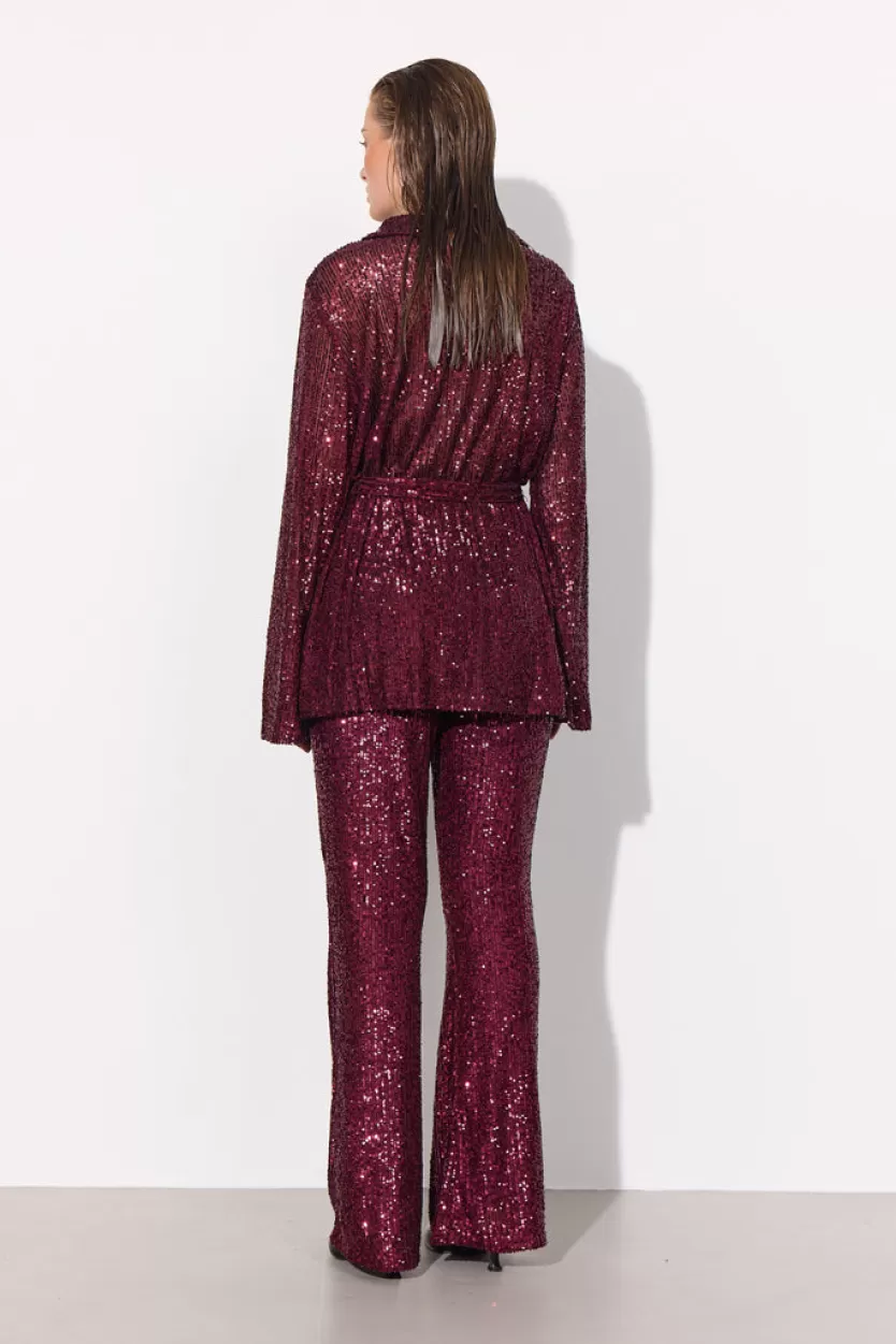 Blouses | Hunkọn Karin Sequin Blouse - Deep red