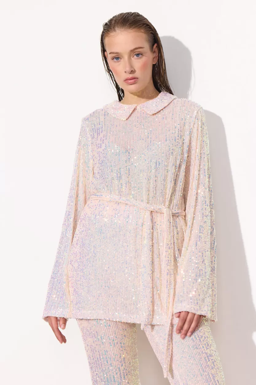 Blouses | Hunkọn Karin Sequin Blouse - White
