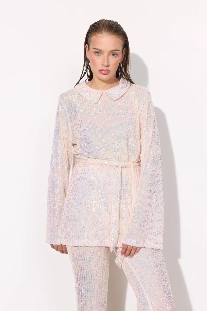 Blouses | Hunkọn Karin Sequin Blouse - White