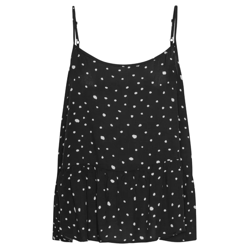 Blouses | Hunkọn Kris Top - Black w/White dots