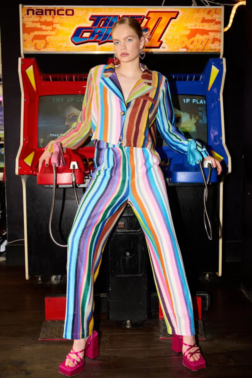 Trousers | Hunkọn Lotta Trousers - Mix stripe