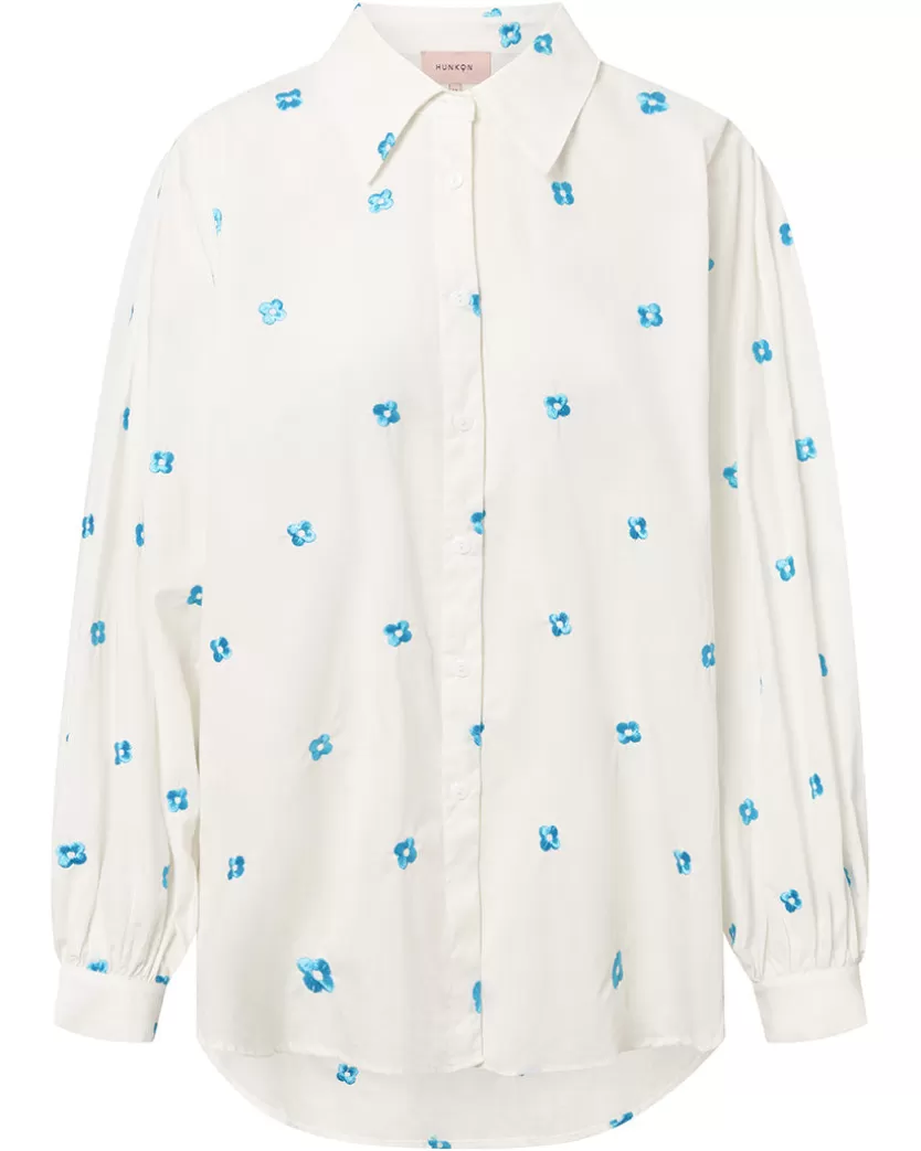 Shirts | Hunkọn Masha Shirt - Blue Blossom