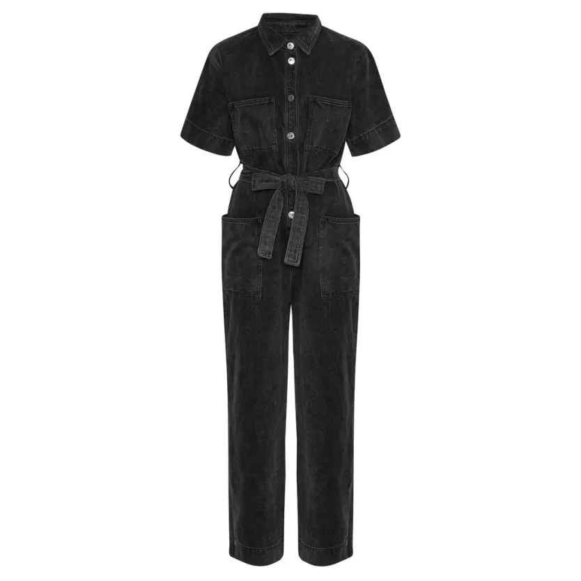 Jumpsuits | Hunkọn Mette Denim Jumpsuit - Black