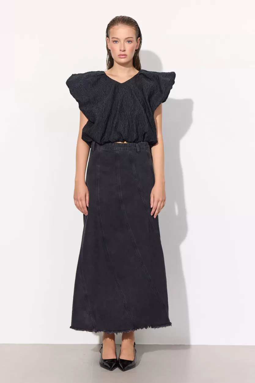 Skirts | Hunkọn Mette Denim Skirt - Black