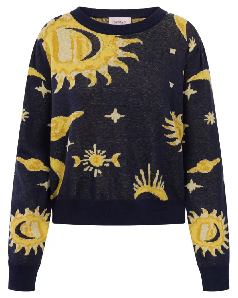 Knitwear | Hunkọn Orion Knit Blouse - Midtnight Stars