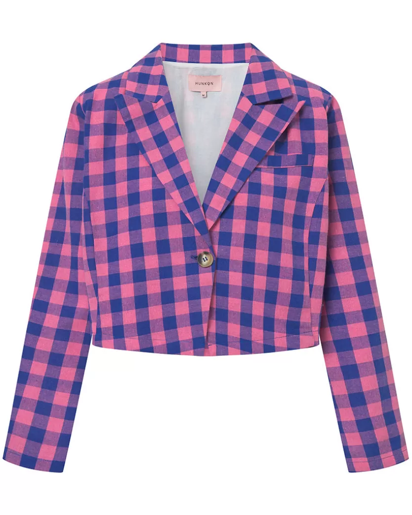 Jackets | Hunkọn Pamela Jacket - Pink Checked