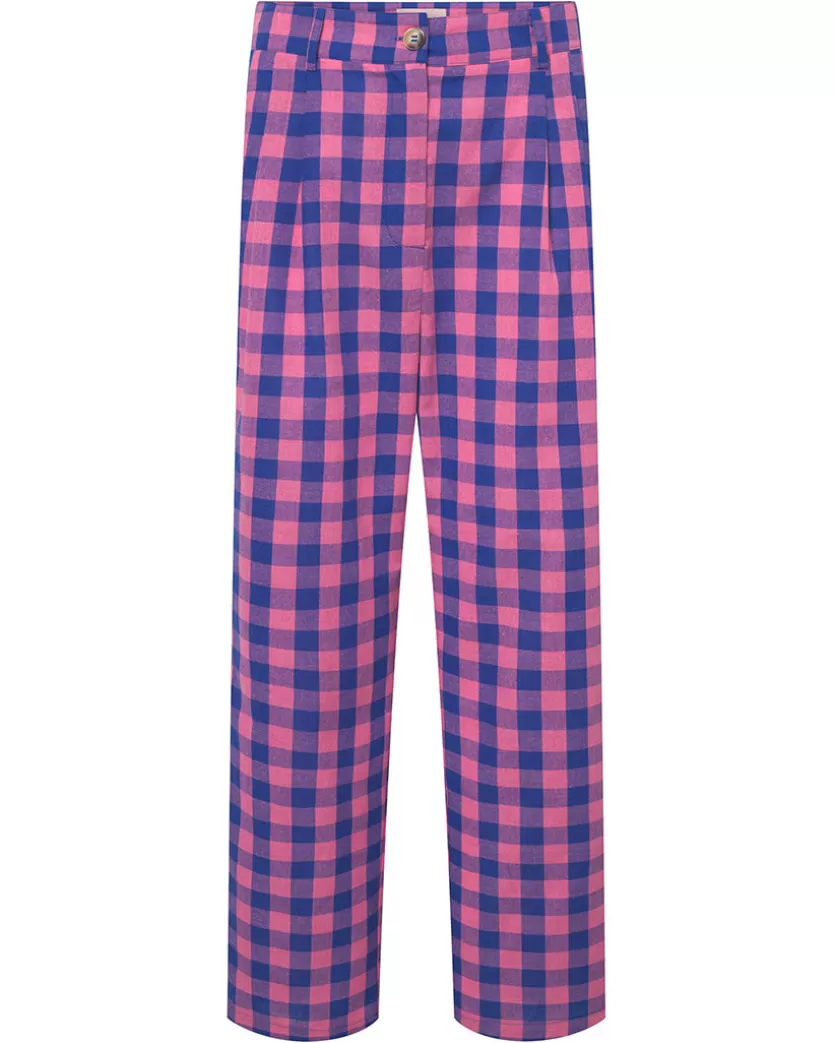 Trousers | Hunkọn Pamela Trousers - Pink Checked