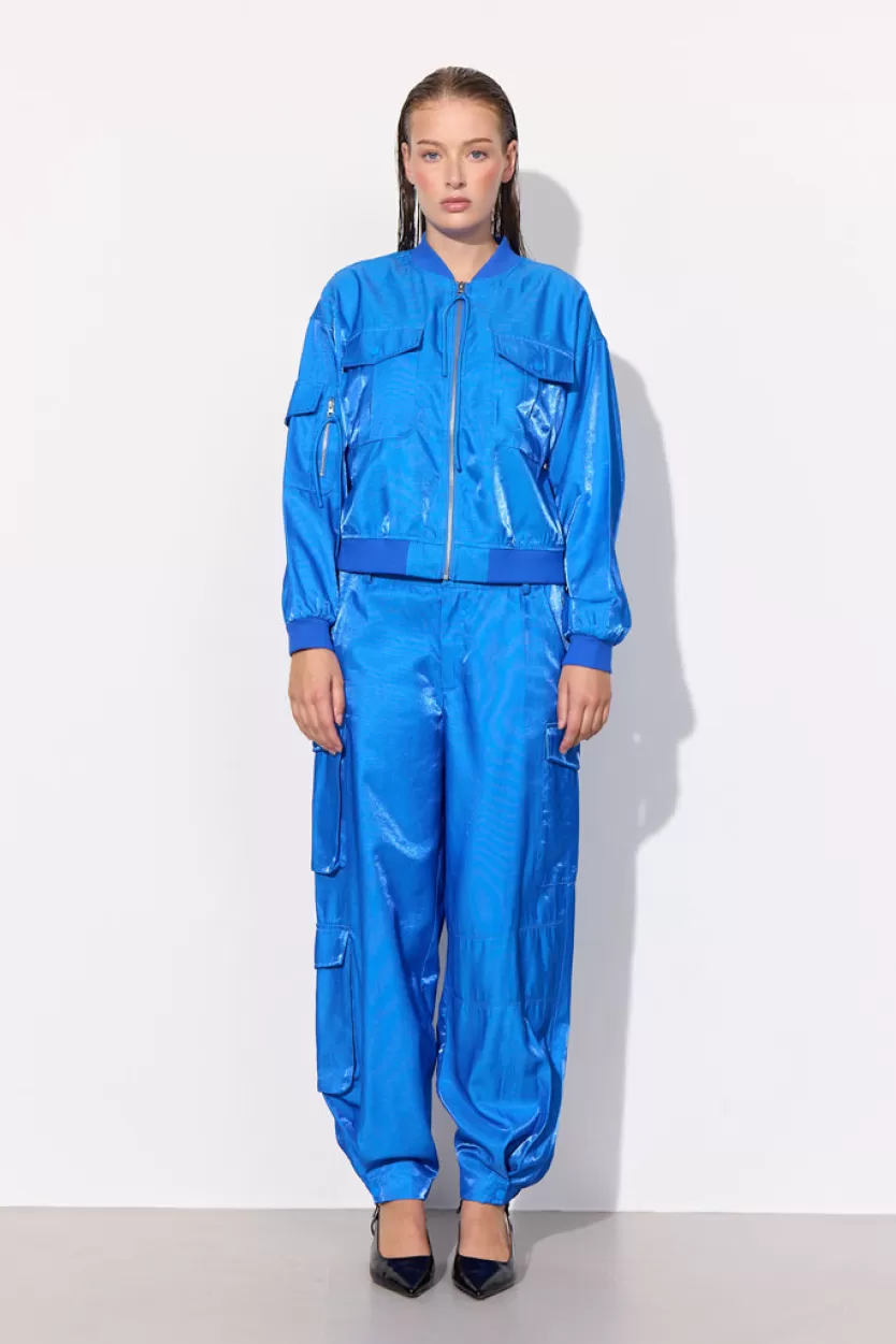Trousers | Hunkọn Patrice Cargo Pants - Sky blue