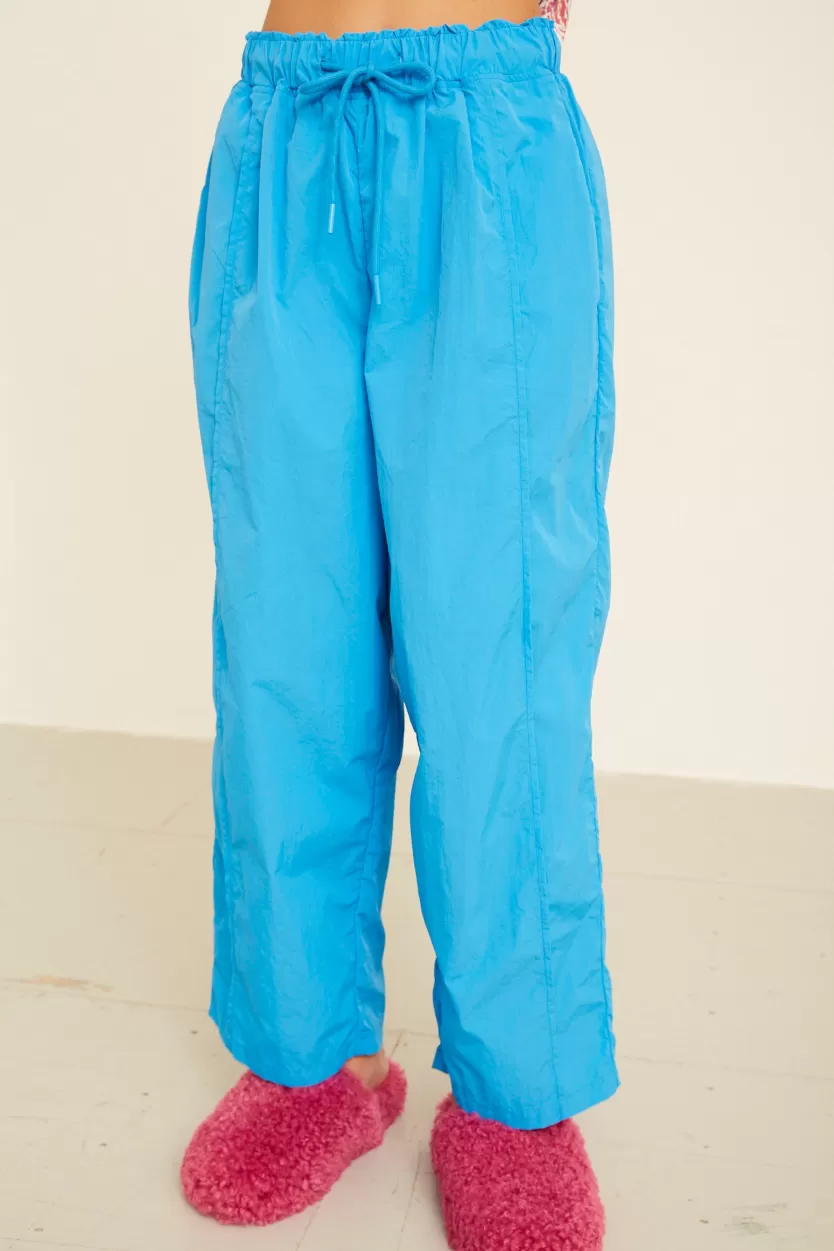Trousers | Hunkọn Polly Parachute Pants - Blue