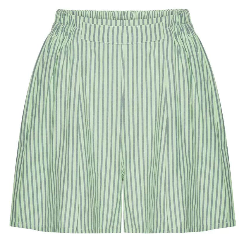 Shorts | Hunkọn Randi Shorts - Green Striped