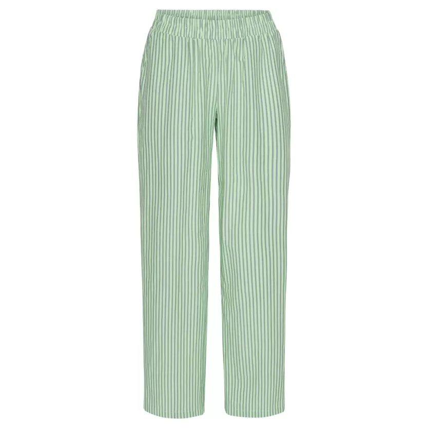 Trousers | Hunkọn Randi Trousers - Green Striped