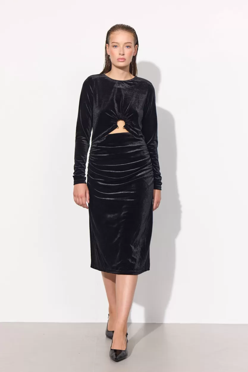 Dresses & Kimonos | Hunkọn Saga Velour Dress - Black