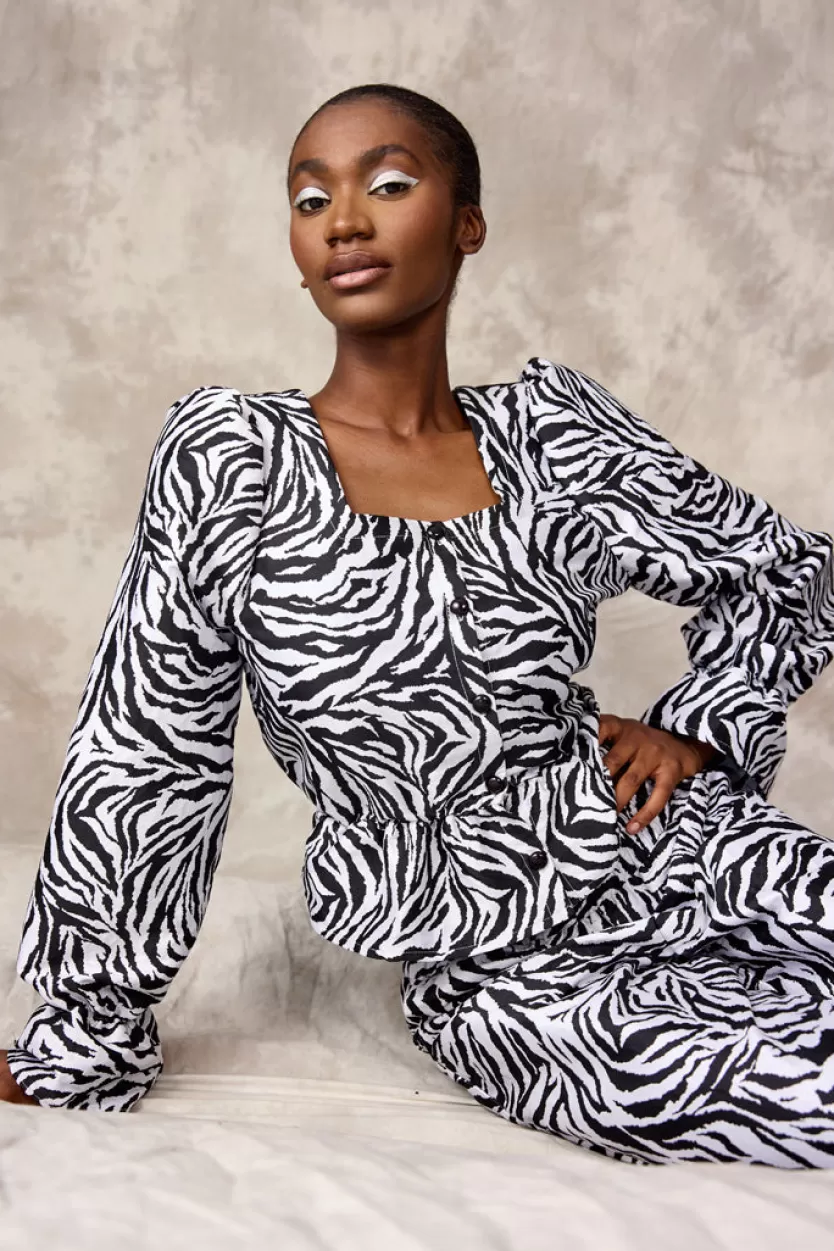 Blouses | Hunkọn Sanna Blouse - Zebra Striped