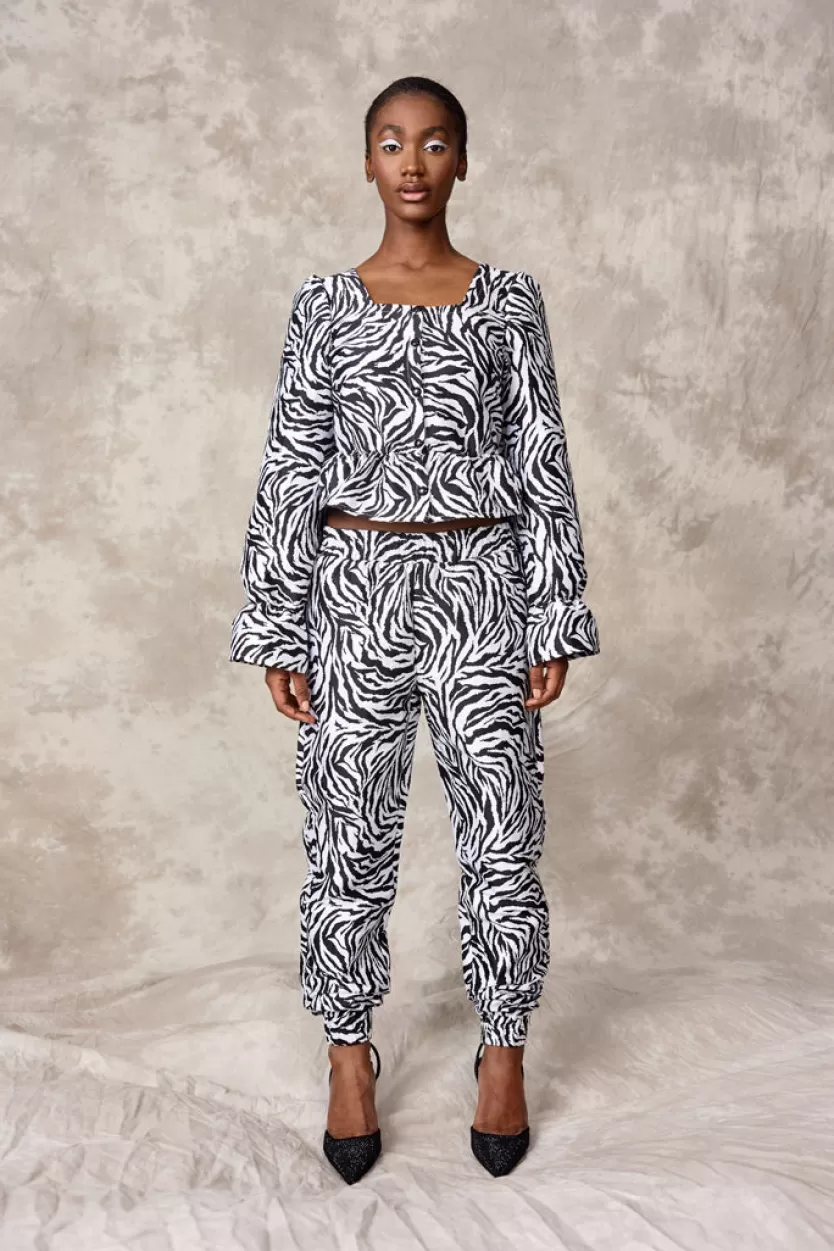 Trousers | Hunkọn Savannah Pants - Zebra Striped