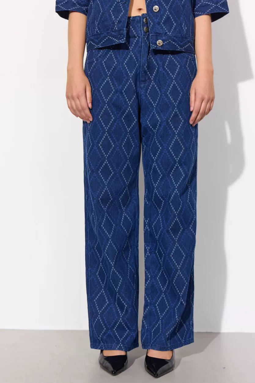 Trousers | Hunkọn Trinity Trousers - Dark Denim