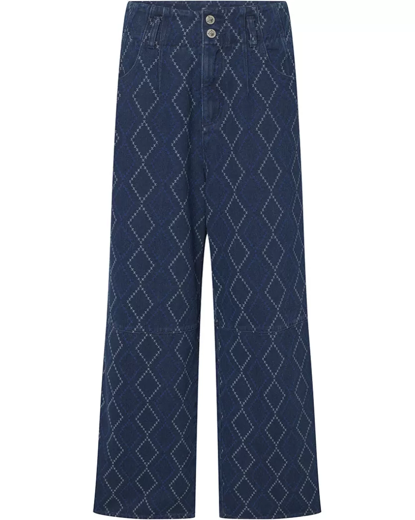 Trousers | Hunkọn Trinity Trousers - Dark Denim