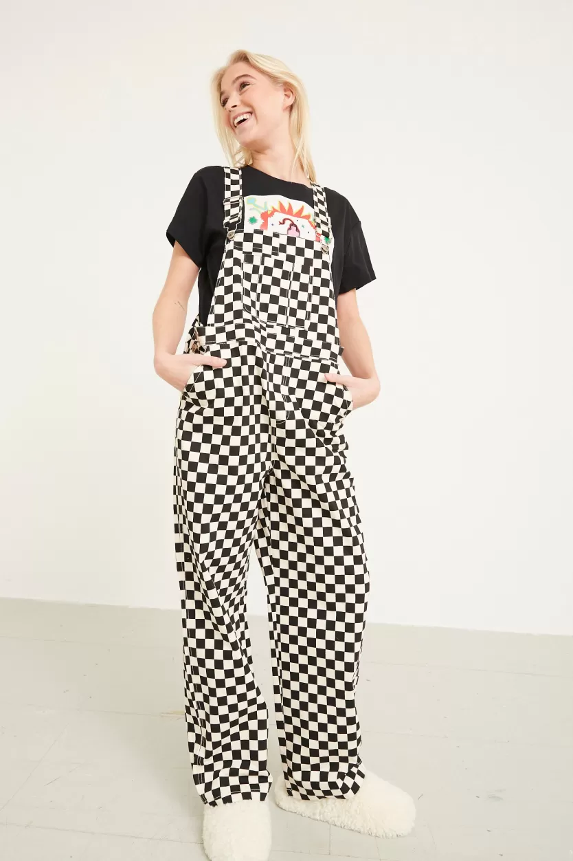 Trousers | Jumpsuits | Hunkọn Viper Overalls - Black Checked